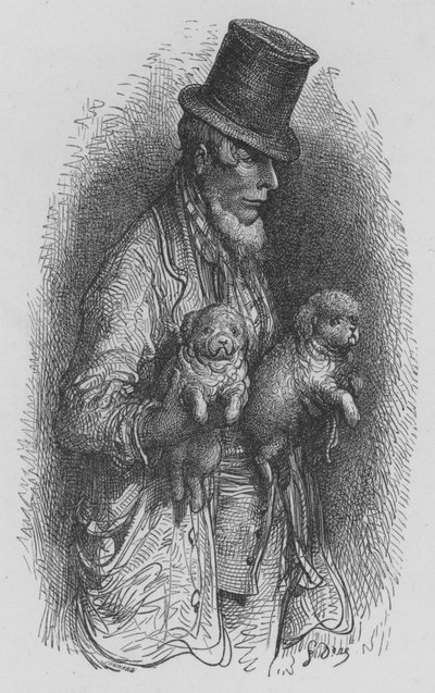 Vendedor de perros de Gustave after Dore
